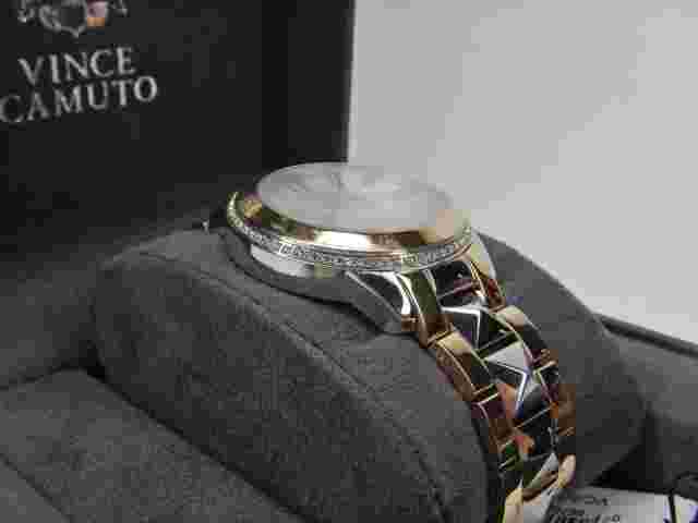 Vince Camuto Women's VC/5049 Swarovski Crystal Gold Silver Stainless Steel Tone
