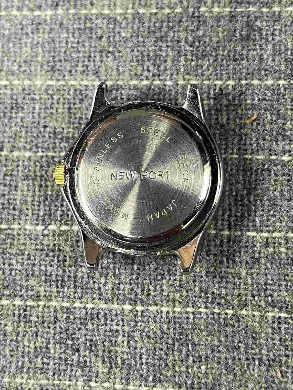 Newport Metal Quartz Watch Unisex Watch Battery Operated CASE ONLY NO BAND