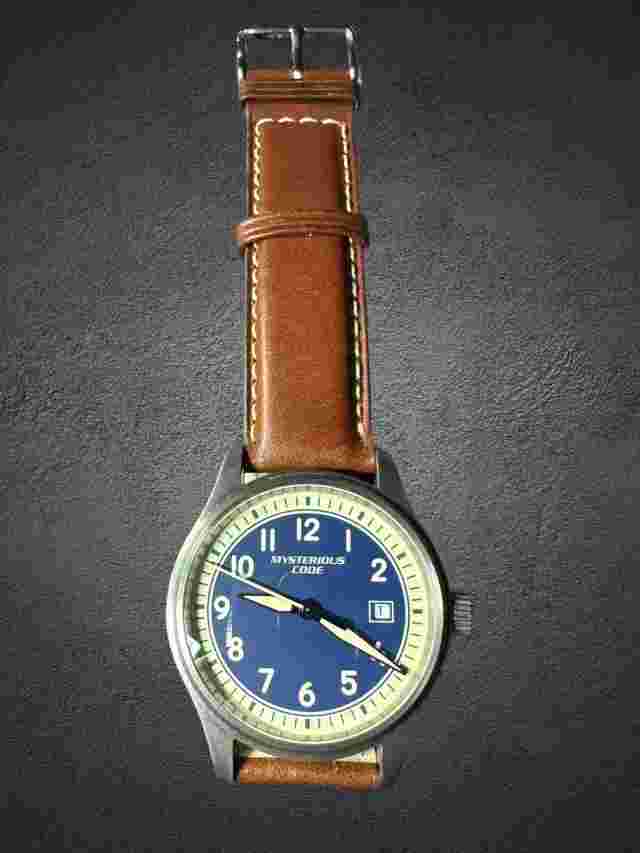 Mysterious Code Men Automatic Watch Titanium Pilot Sport Mechanical Wristwatch