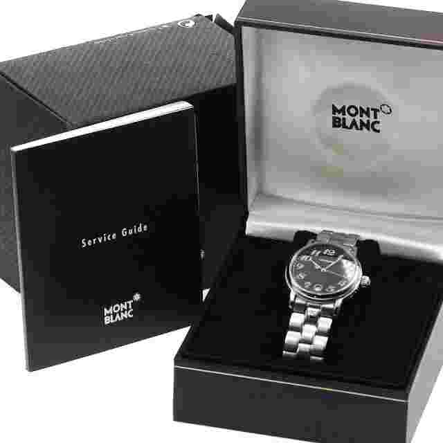 MONTBLANC Meisterstück 7042 Date black Dial Quartz Men's Watch_867532