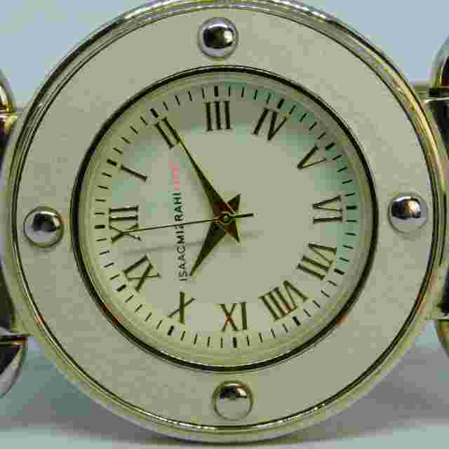 ISAAC MIZRAHI LIVE! IMZ183 Genuine Leather Quartz Women's Watch New Battery