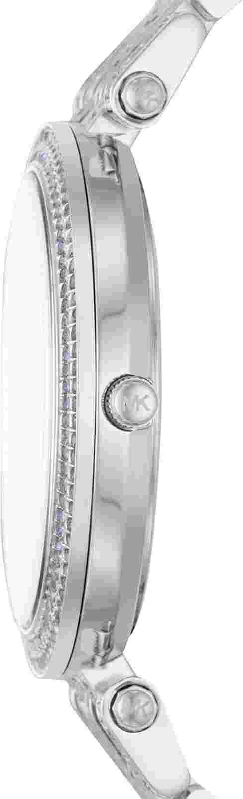 Michael Kors Darci Lavender Pave Crystal Glitz Watch Bracelet MK3850