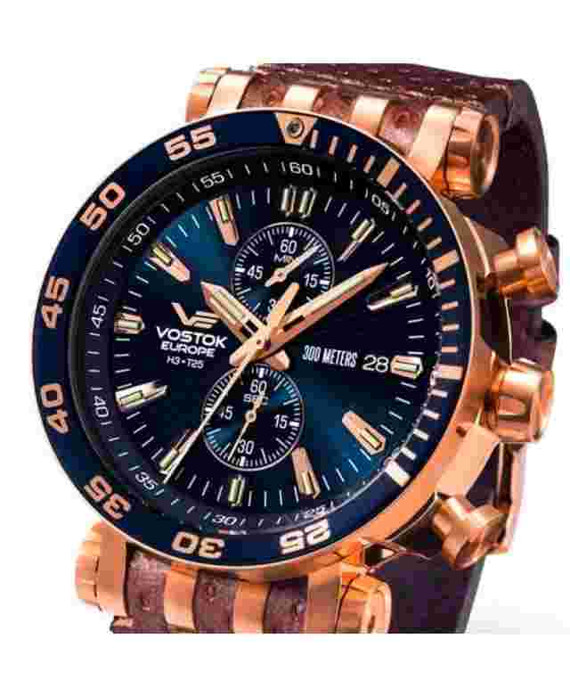 Vostok-Europe ENERGIA 2 Mens Chrono Watch VK61-575B590