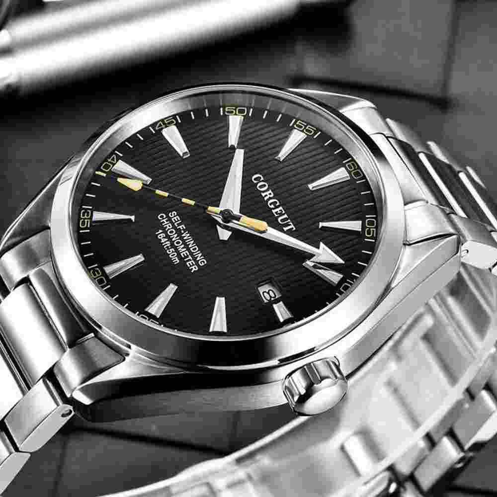 41mm Corgeut stainless steel sapphire glass NH35A automatic movement mens watch