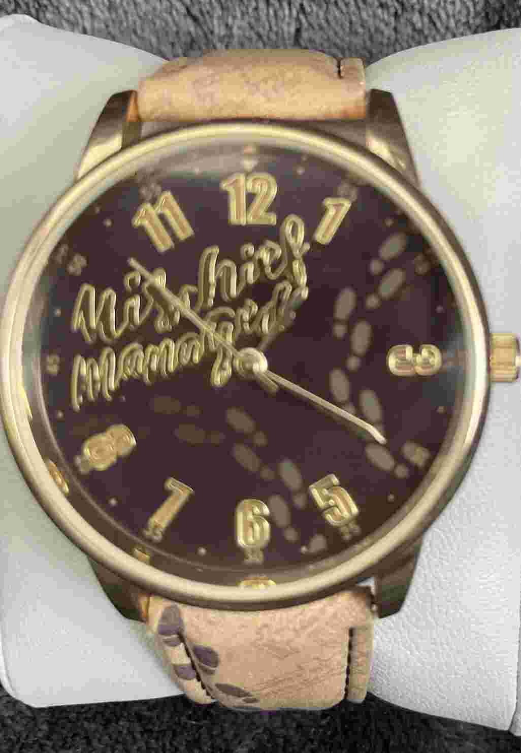 Harry Potter Mischief Managed  Wrist Watch New Battery Wizarding World Japan