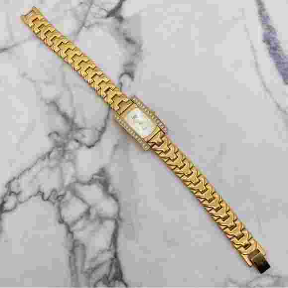 Camrose & Kross JBK Jacqueline Kennedy SEKIO Crystal Quartz Watch Gold Tone