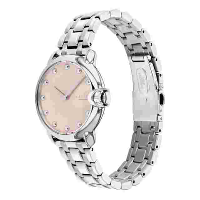 Coach Arden Pink Dial Silver Stainless Steel Strap Men Watch 14503986