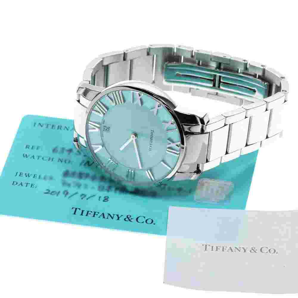 TIFFANY&Co. Atlas 2 hand 63452769 Date Emerald green Dial Quartz Men's_864523