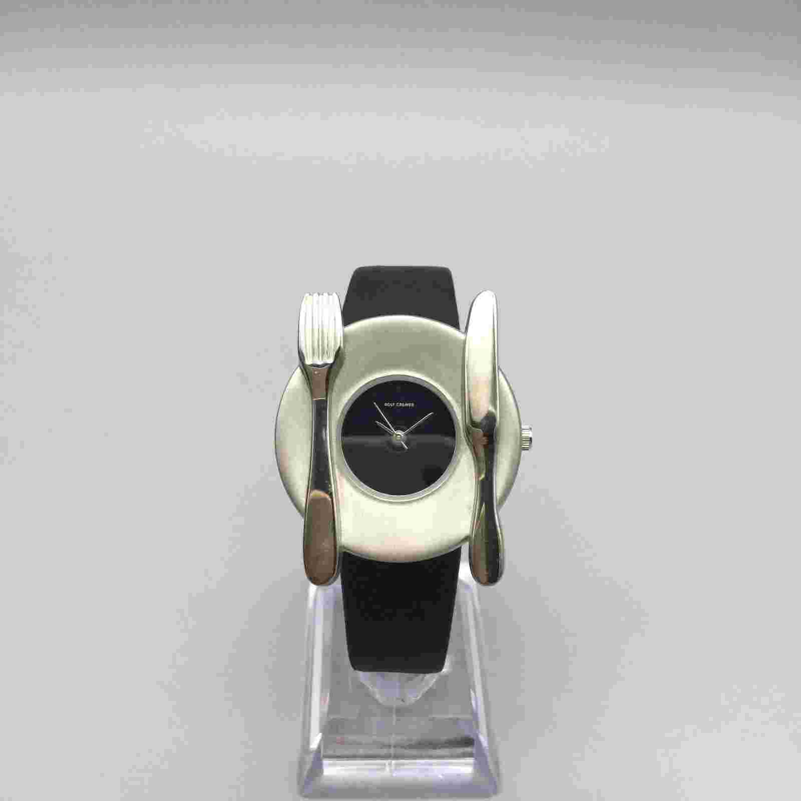 Rolf Cremer Fork Knife Plate Watch Women 34mm German Designer New Battery