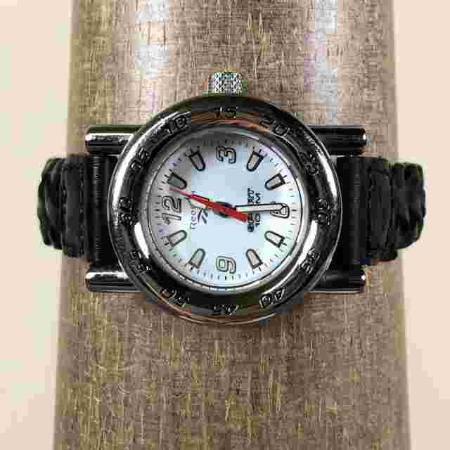 Reebok Women Sport Brown Leather Round Stainless Steel 29mm Quartz Watch 6 3/4"