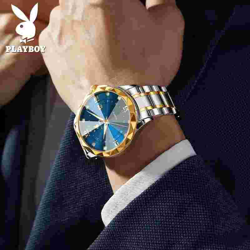 Playboy, watches, quartz watches, waterproof, men's, branded watches
