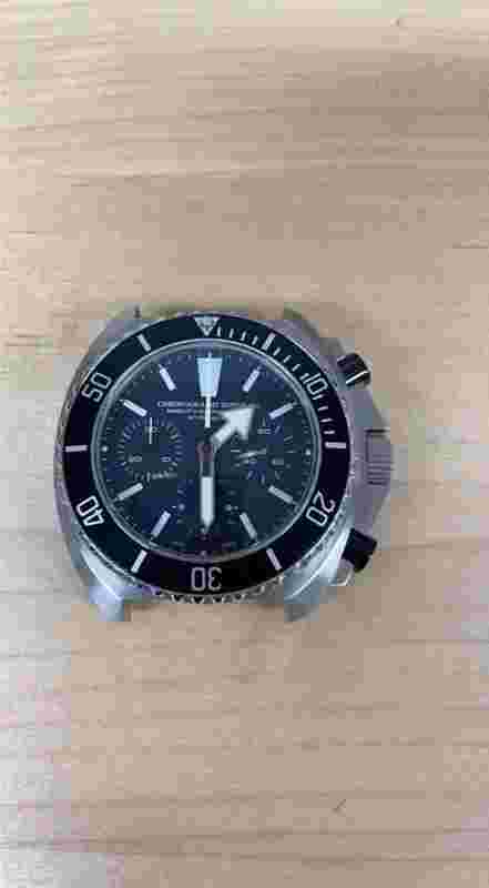 Chronographe Suisse Mangusta Men Stainless Steel MS-SOT261-3BK/BK Selling As-Is