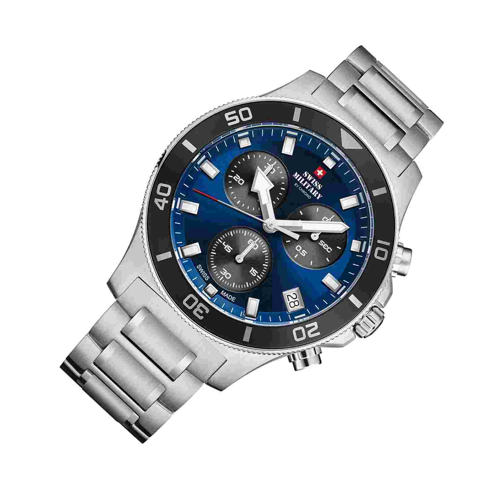 SWISS MILITARY SM34067.11 Swiss Sports Chronograph Stainless Steel Men's Watch