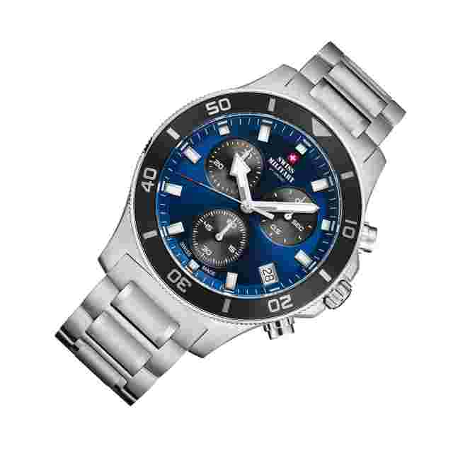 SWISS MILITARY SM34067.11 Swiss Sports Chronograph Stainless Steel Men's Watch