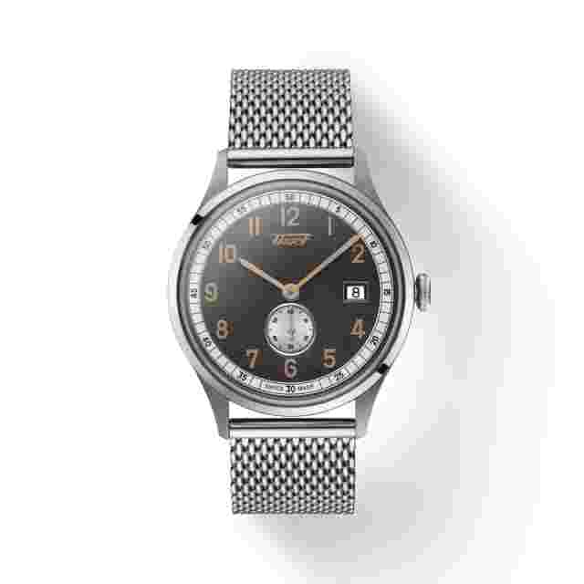 Tissot Heritage Small Second 1938 COSC 39mm Black Dial Watch T1424281108200