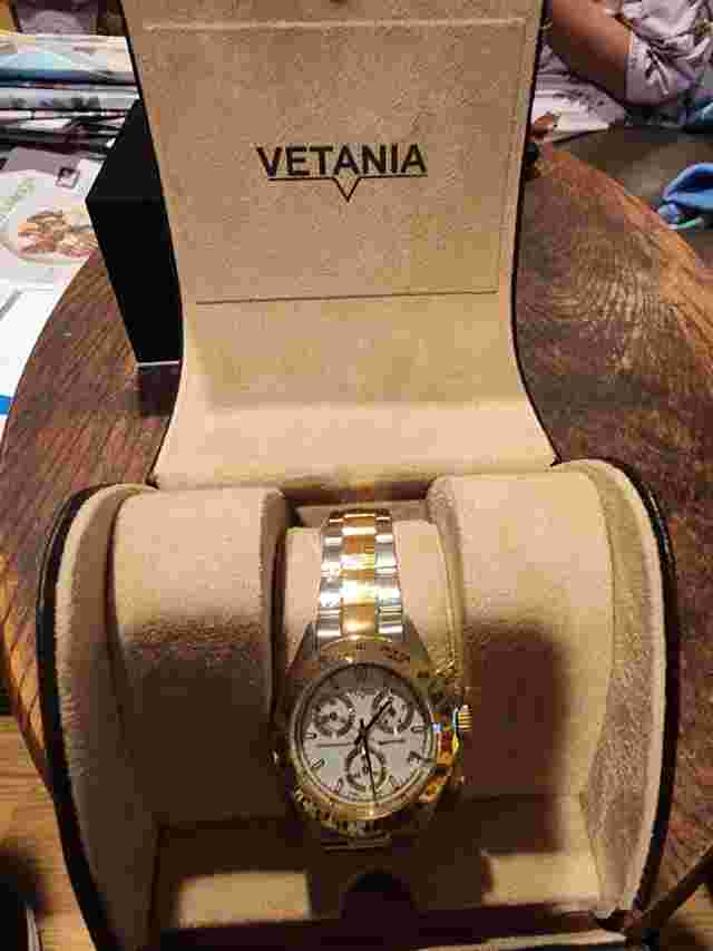 Vetania Grand Prix Swiss Quartz Chrono Men's Two-tone Stainless Steel Watch BNW