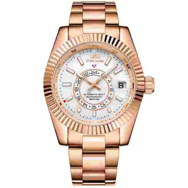Paulareis Luxury Automatic Watch Men's Stainless Steel Waterproof Diver Luminous