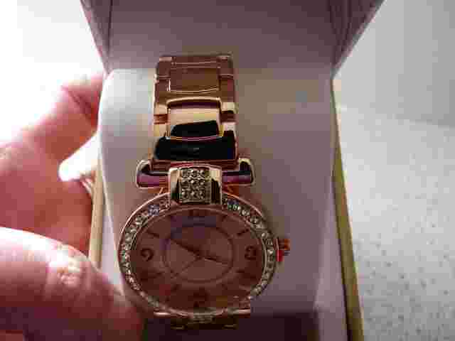 Charter Club Women's Large Rose Gold Tone Status Wrist Watch NWT Battery Needed