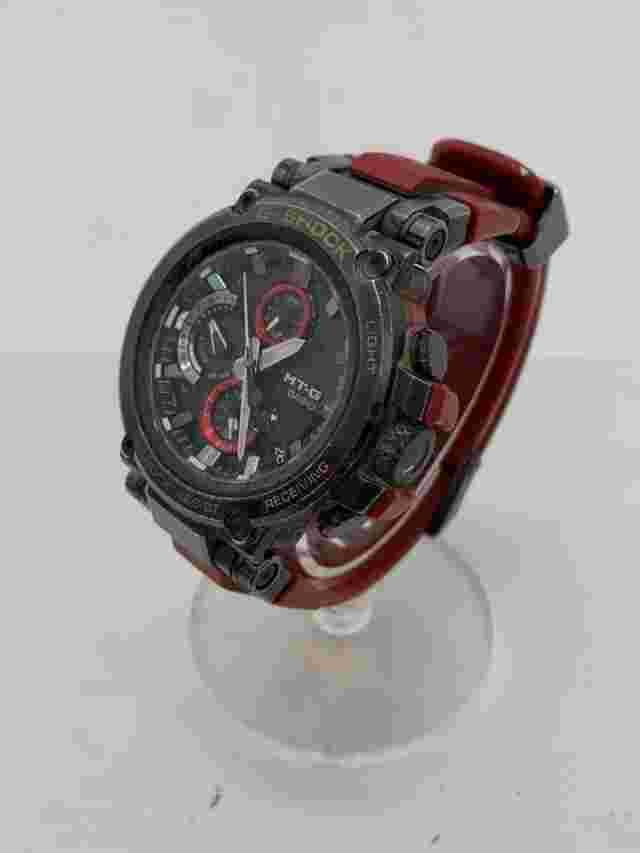 [Good] CASIO    Solar Watch   Analog   Rubber   BLK   RED   MTG B1000