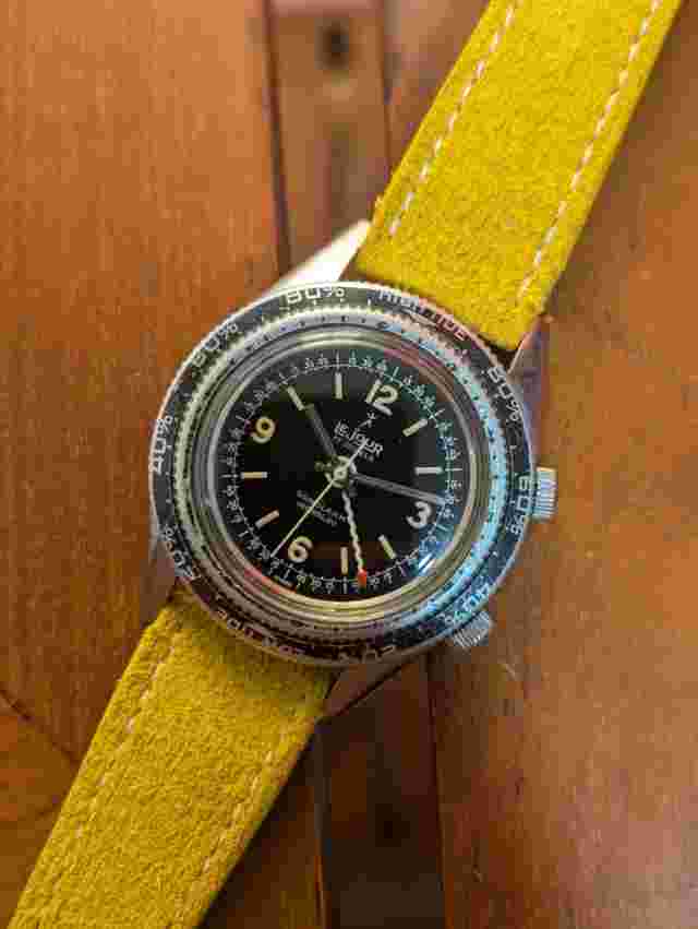 Vintage Lejour Sonolarm Diving Alarm Watch