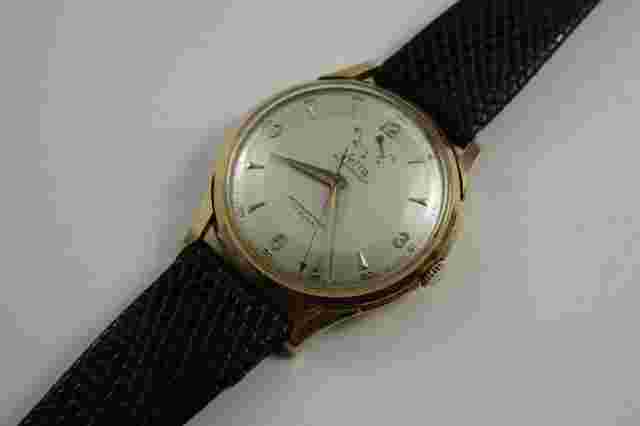 VETTA UP DOWN POWER RESERVE 18K ROSE GOLD VINTAGE AUTOMATIC DATES 1950'S BUY NOW