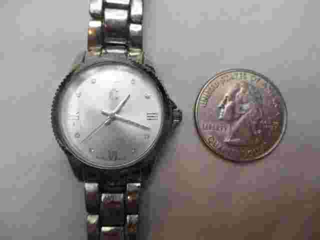 Charming Charlie Women's Watch, Silvertone Metal Link Bracelet Band