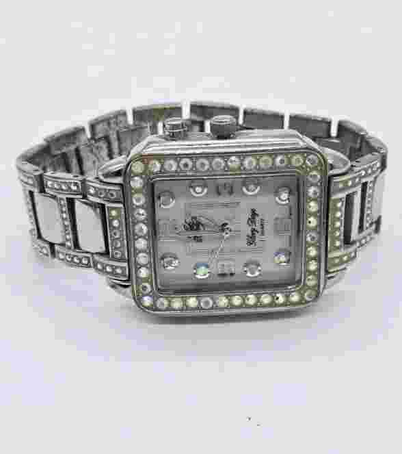 Kirk’s Folly Glory Days Watch 30th Edition Silver Rhinestones Light New Battery