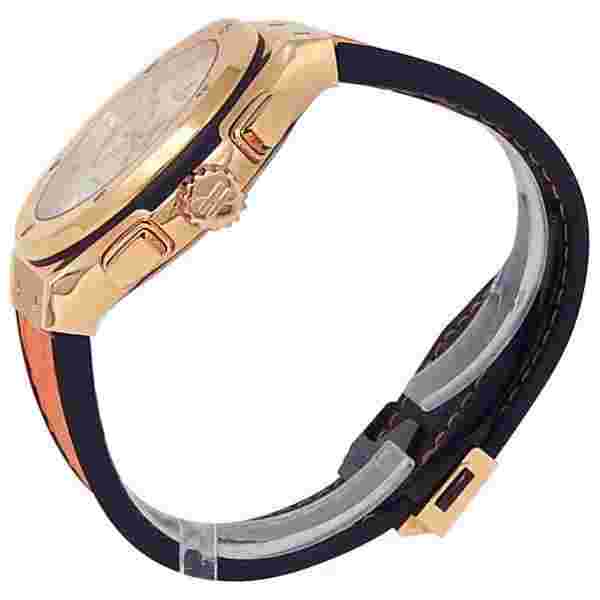 Hublot Classic Fusion 18k King Gold Leather Auto Silver Watch 521.OX.2611.LR