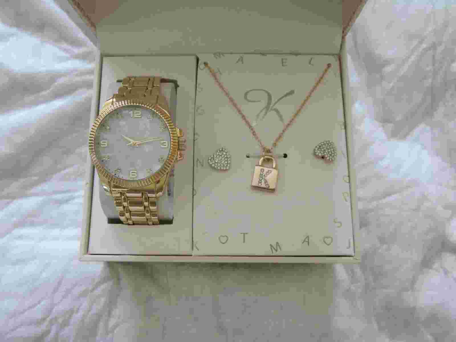 Alexis Bendel Watch Set With Earrings And Necklace
