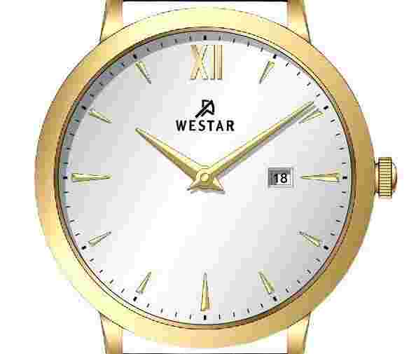 Westar Profile Leather Strap Silver Dial Quartz 50214GPN107 50M Mens Watch