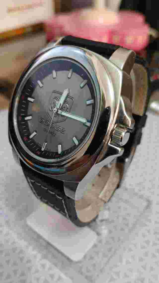 DODGE Daimler Chrysler Corporation Vintage Men's Watch Quartz Leather 40 mm