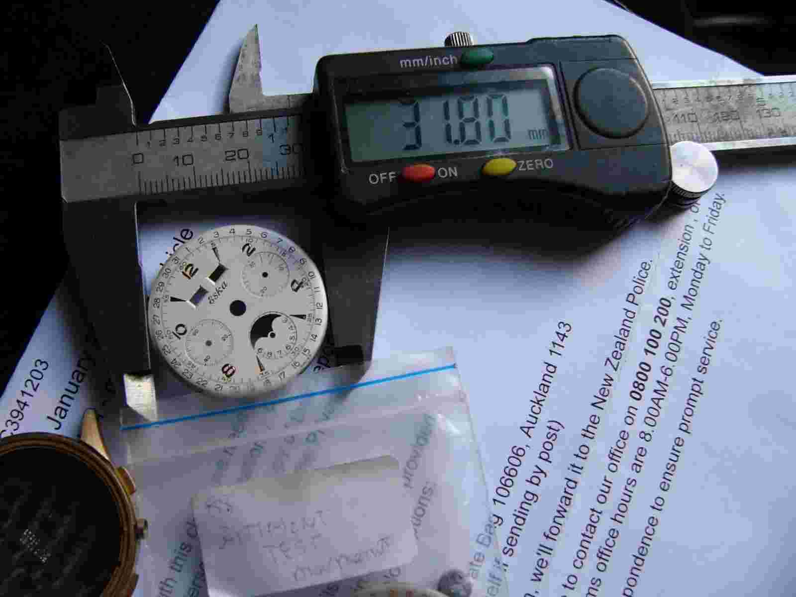 Eska Valjoux 88 chronograph dial (dial only )