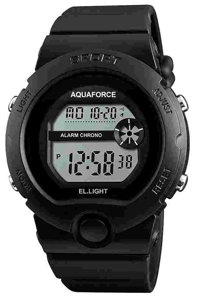 AQUAFORCE Multi Function Digital Watch with Flashlight 50M Water Resistant