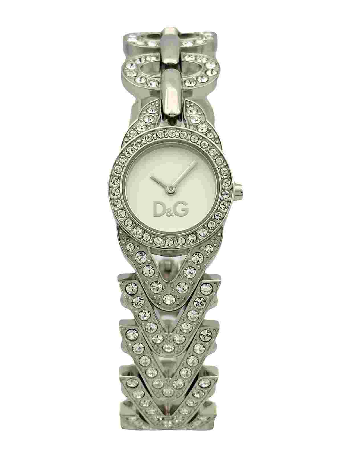 Dolce and Gabbana Women's CACTUS DW0548 Silver Stainless Steel Silver Dial Watch