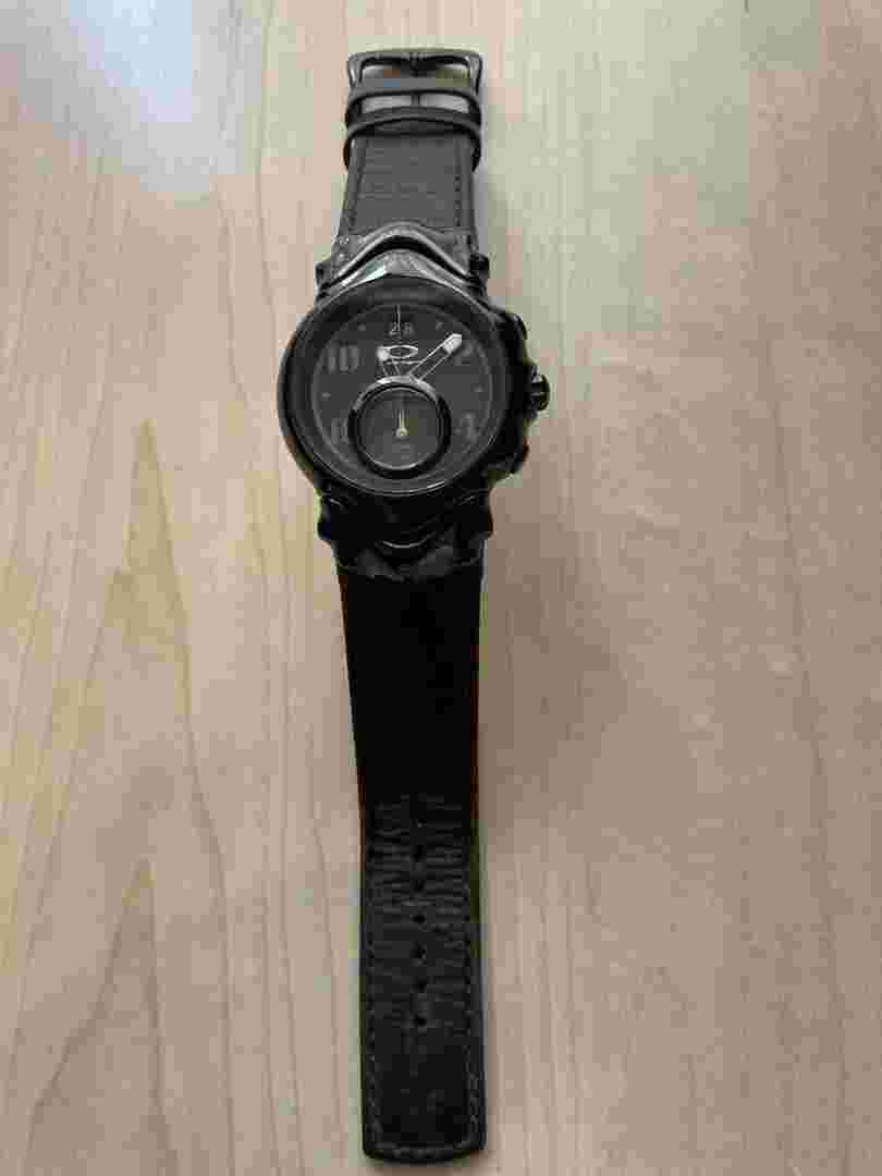 OAKLEY Judge II Black Discontinued Fashion Accessories analog Watches Used VG