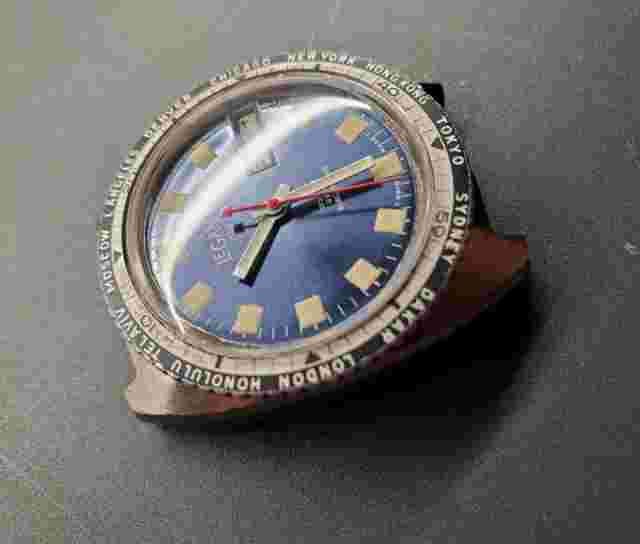 Vintage LeGant QS Electronic Swiss 7j ESA 9158 Pre-owned In Excellent Condition