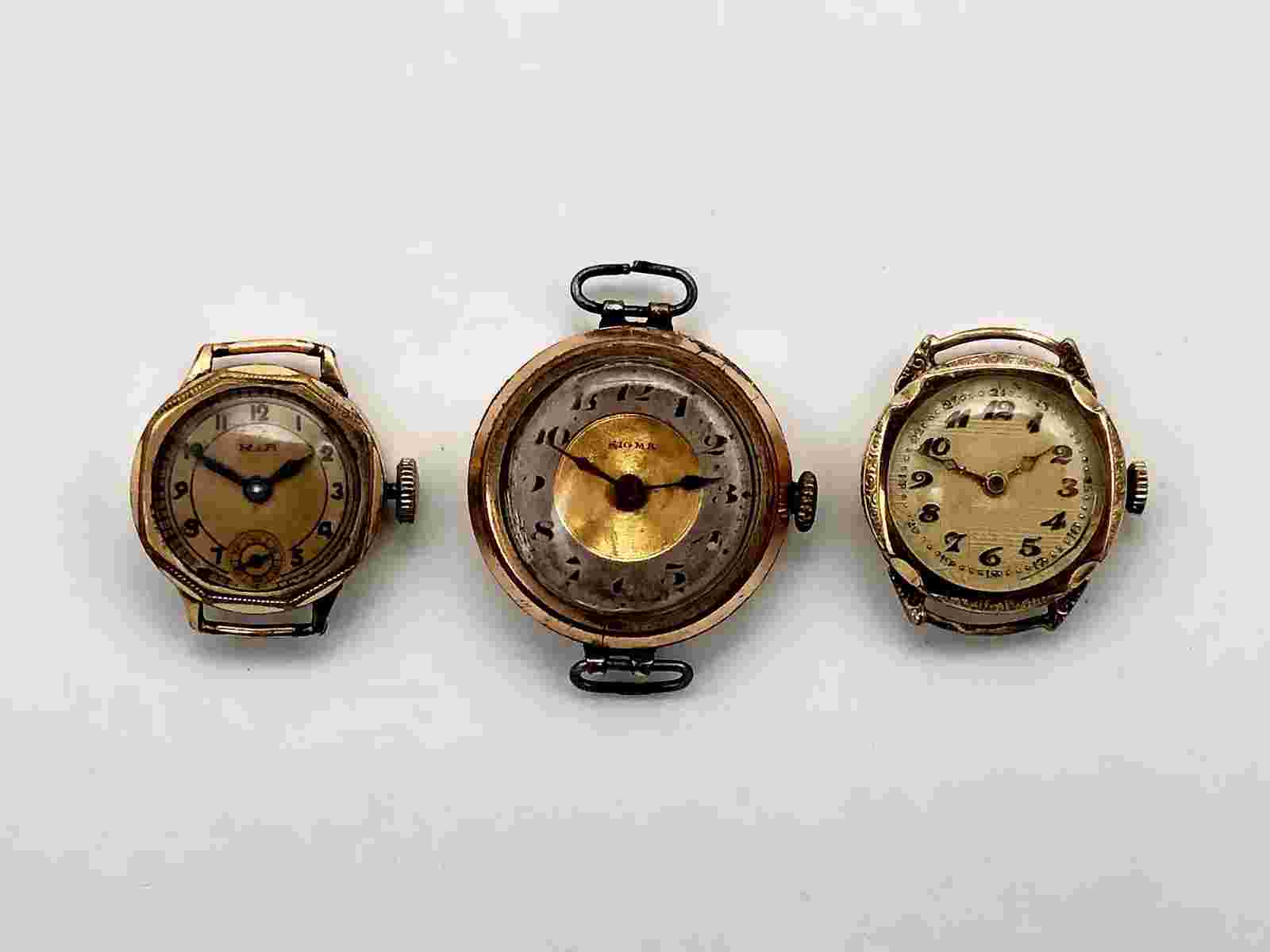 Swiss Ladies Watch Set 3 pcs Vintage Wristwatches for Parts / Repair Sigma Ria