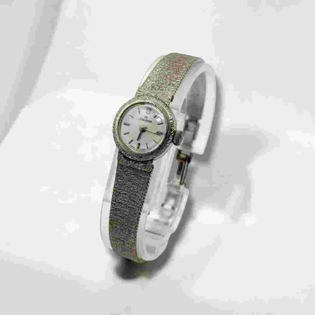 Working SILVANA wristwatch, hand-wound, antique, Swiss made, analog, 5219A 2469