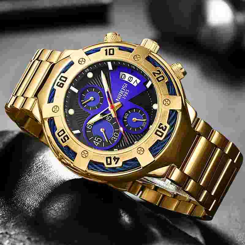 Men's Quartz Watch Chronograph Wirstwatch Waterproof  2403040199
