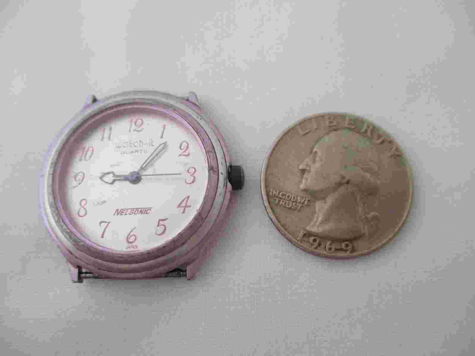 Watch-It Ladies Nelsonic Quartz Purple Analog Watch Face