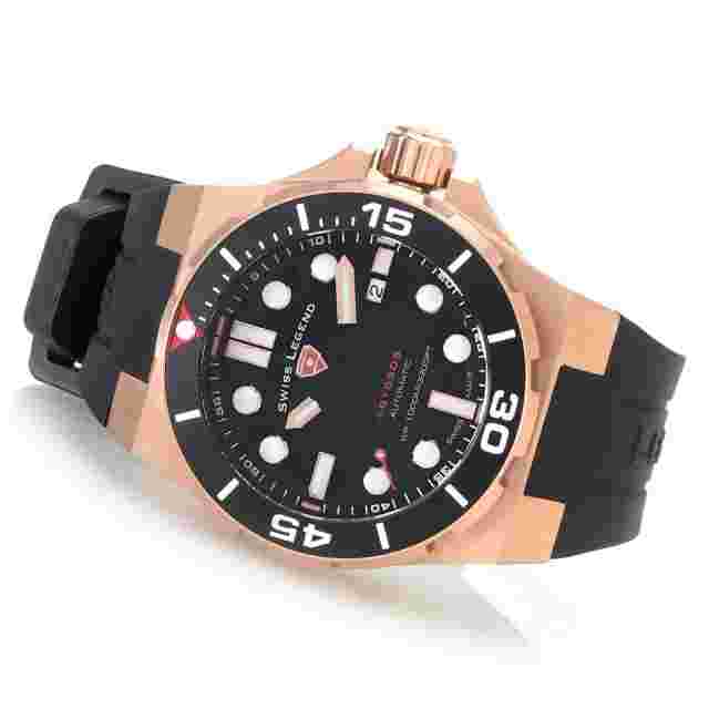 Swiss Legend Abyssos 2.0 Swiss Made Automatic Men’s Diver Watch Rose Gold NEW