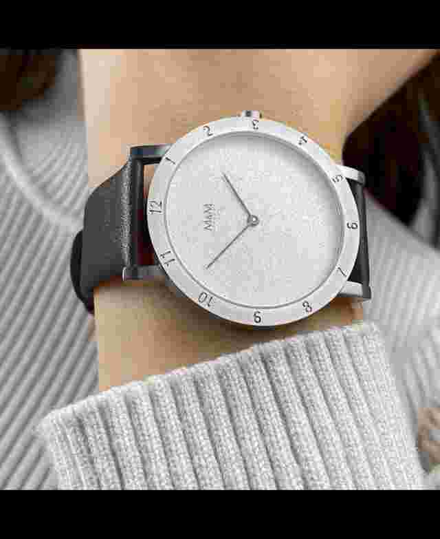 M&M Women Quartz Casual Watch Classic Dress Silver Dial Waterproof Round Fashion