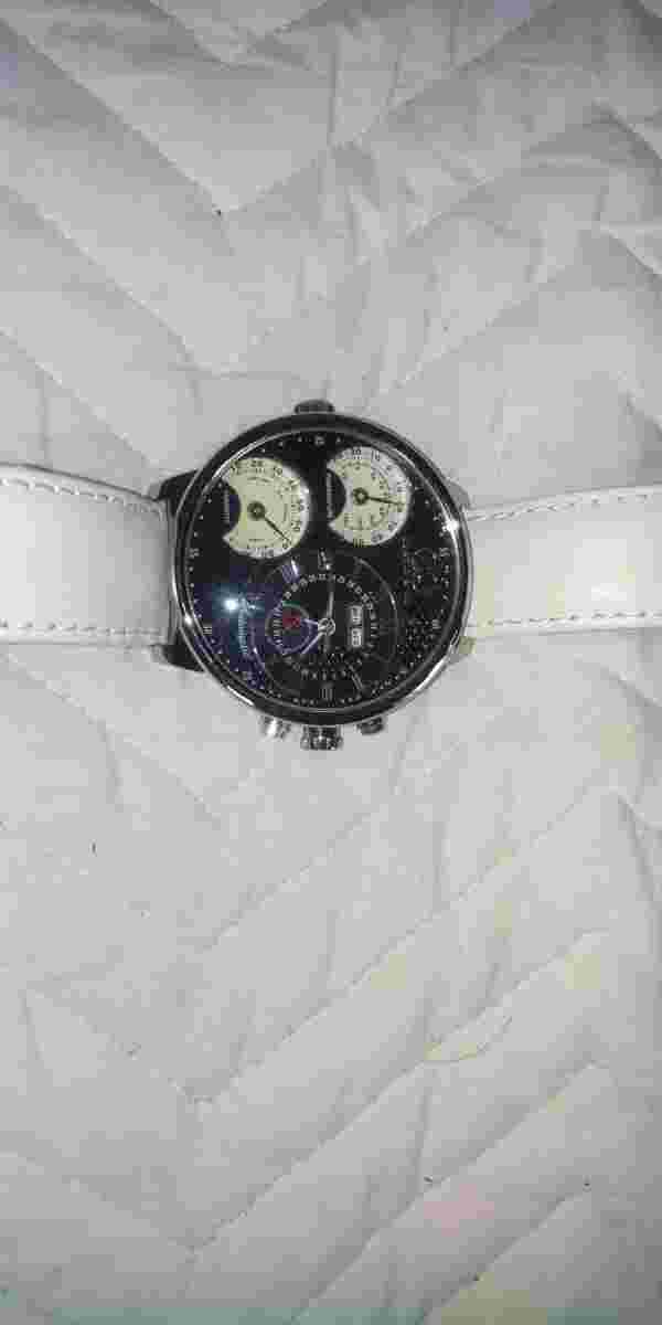 Wristwatch Curtis & Co. All Stainless Steel Temperature Hygrometer Men with Box