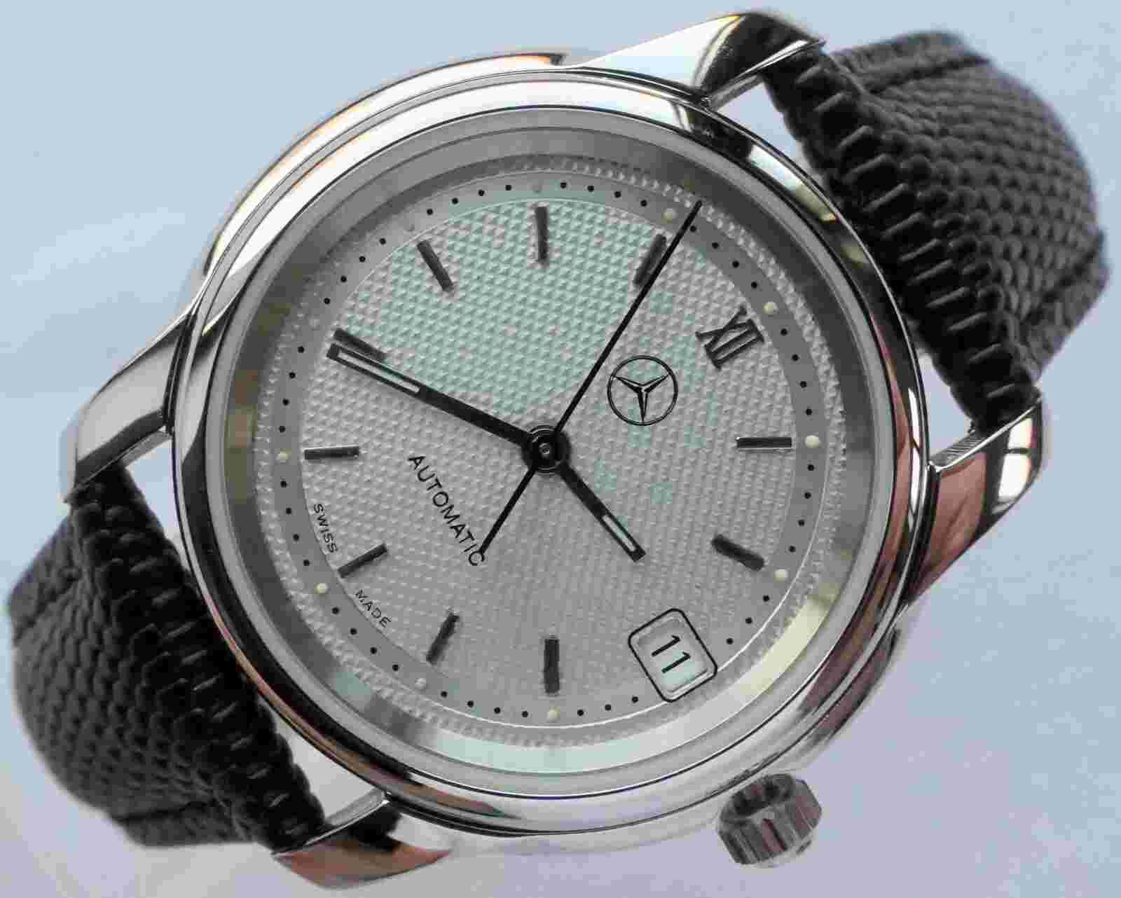 Mercedes Benz Classic Car Accessory Art Deco Swiss Made Luxury Automatic Watch