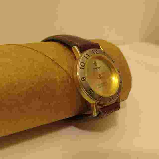 Paolo Gucci Diamond Women's Wrist Watch Gold Tone