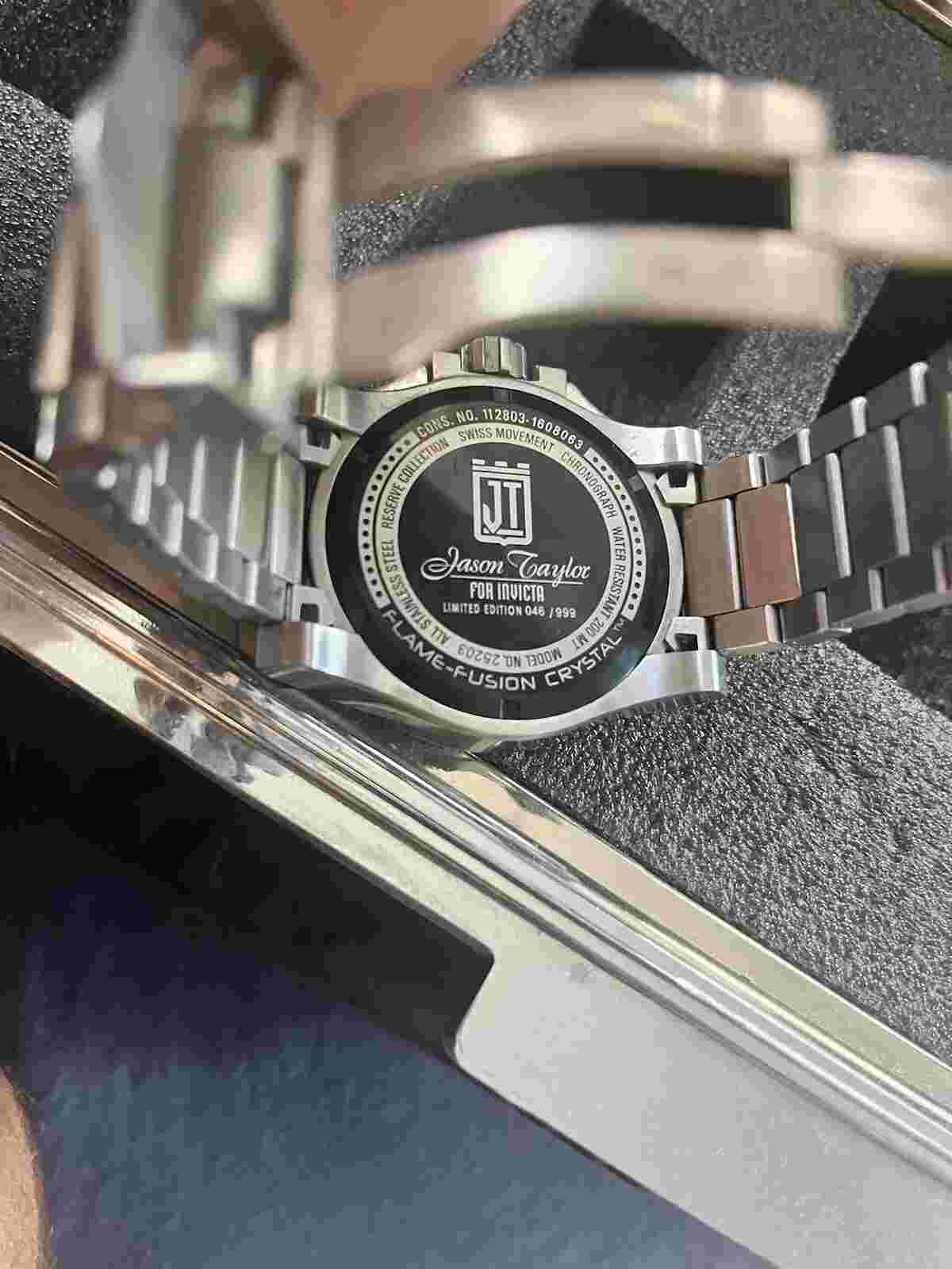 Invicta Jason Taylor Limited Edition Silver Number #46/999