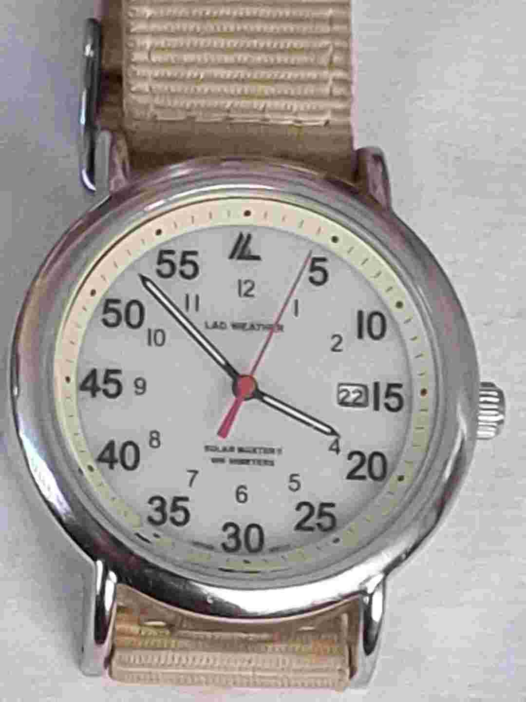 Lad Weather Solar Master II Rechargeable Watch [Working]