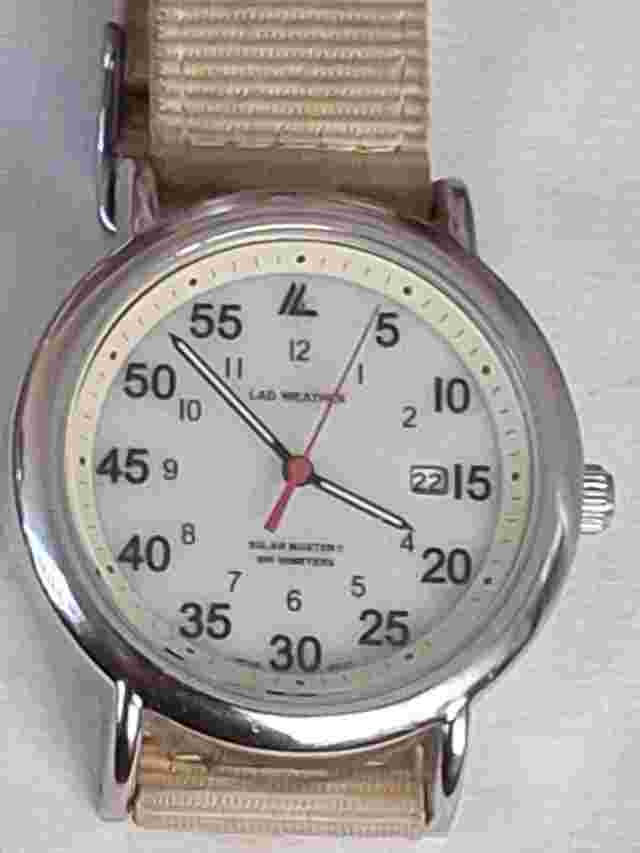 Lad Weather Solar Master II Rechargeable Watch [Working]