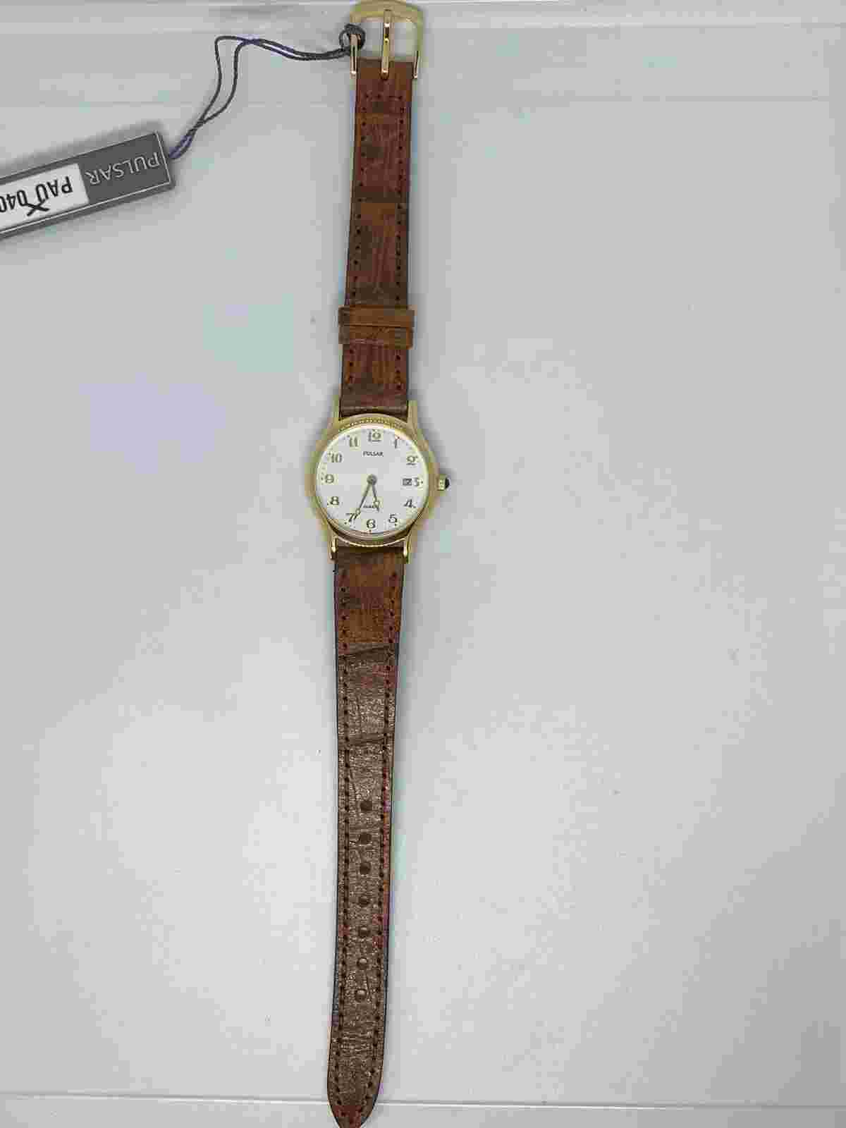 WOMEN'S 18KT GOLD MOVT JAPAN V899-0040 PULSAR WATCH NEW!! -20% OFF