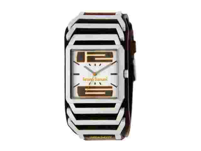 Bruno Banani HAU Mya Brown Wide Leather Band with Metal Application MG3200305